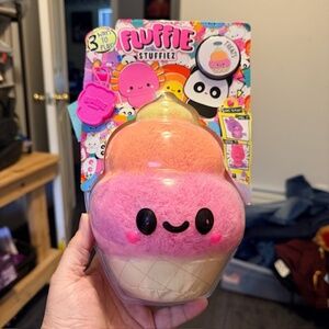 Fluffie Stuffiez ice cream cone plush